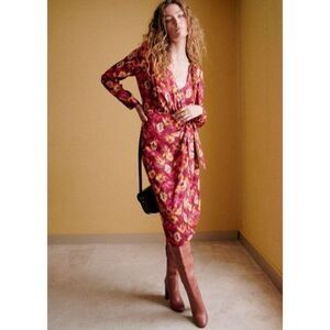 Sezane ARMONIE DRESS in Mittled Floral Women's Size 38 US/6 NEW